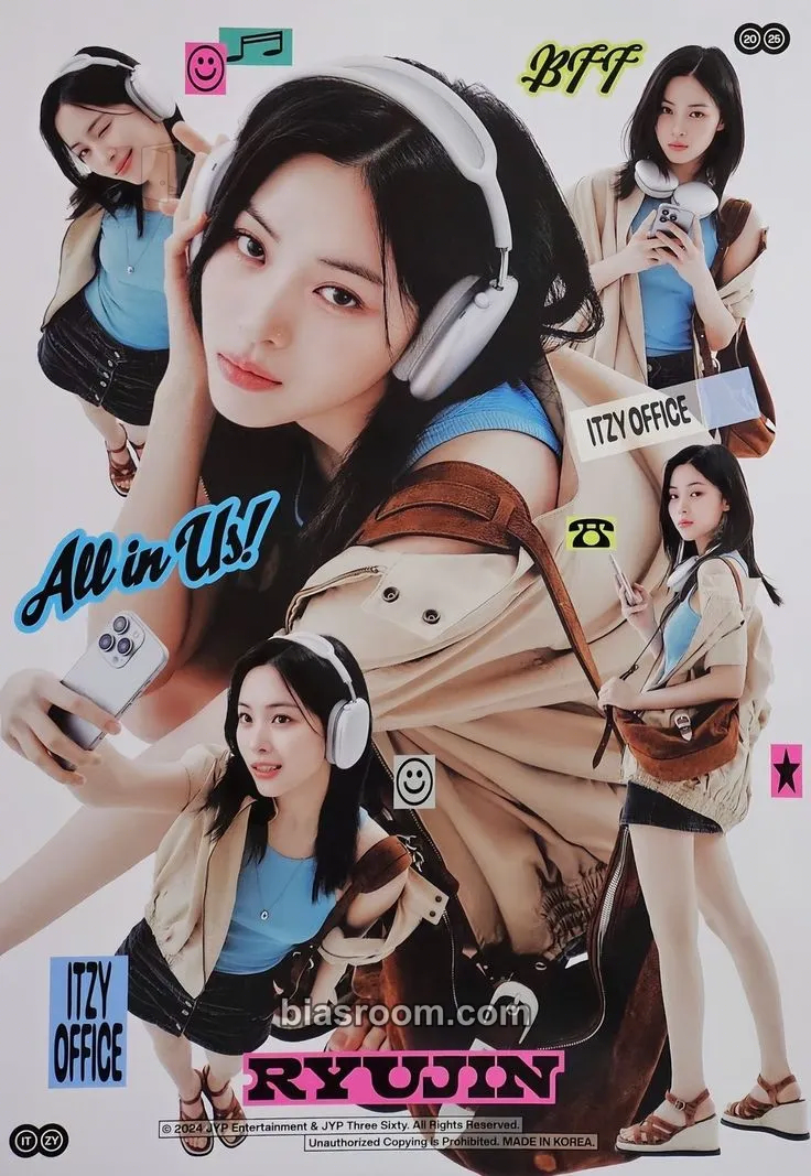 Ryujin 2025: Best Friends Forever Season's Greetings Photocard - ITZY - ITZY K-pop photocard