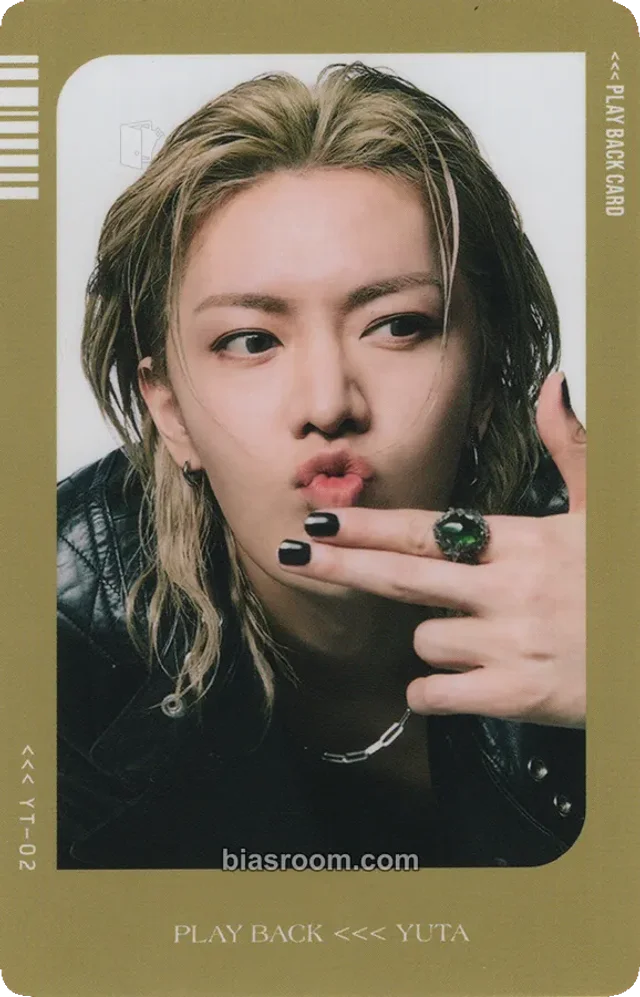 NCT - Yuta - PLAY BACK Album album photocard yt version first press only