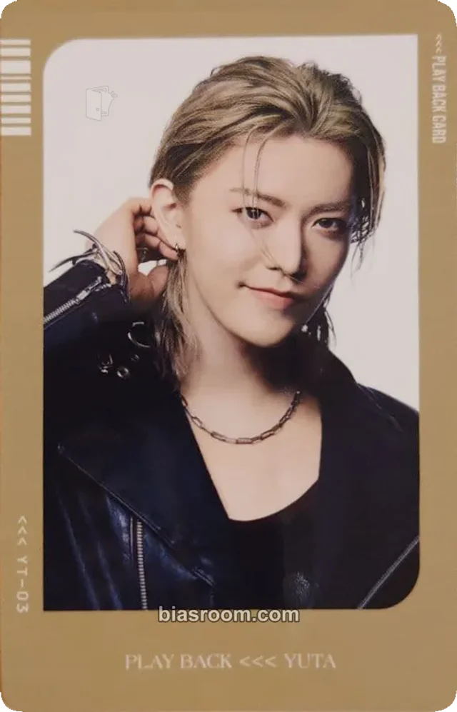 NCT - Yuta - PLAY BACK Album album photocard yt version first press only