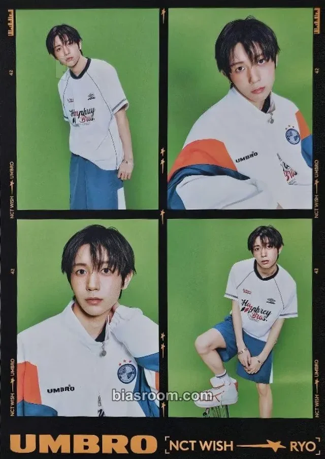 NCT WISH - Ryo - UMBRO X NCT WISH Other purchase benefit 4 cut photo photo set brand collaboration