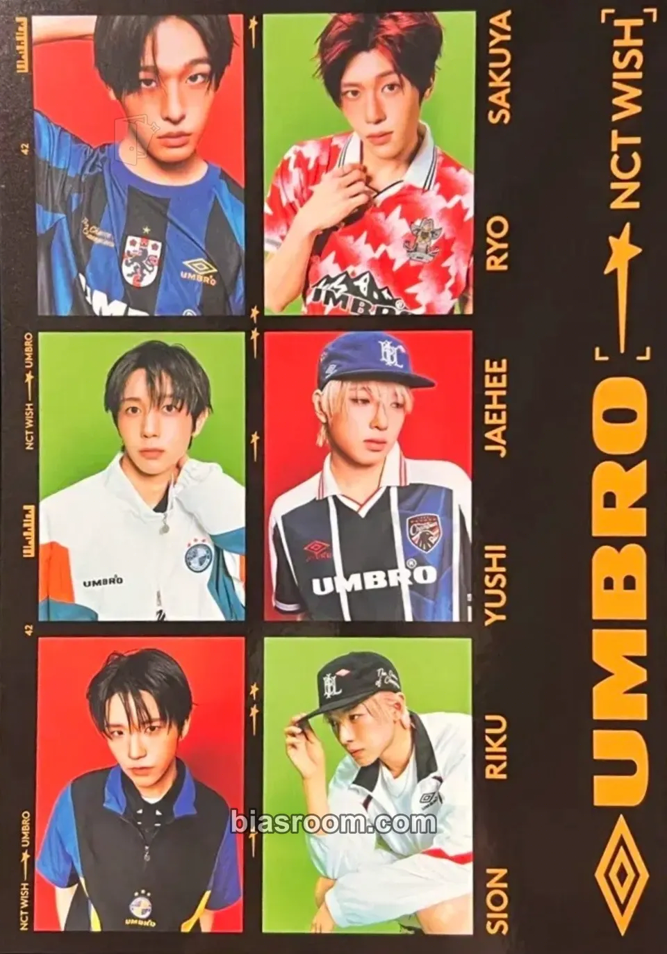 UMBRO X NCT WISH Photocard - NCT WISH - NCT WISH K-pop photocard