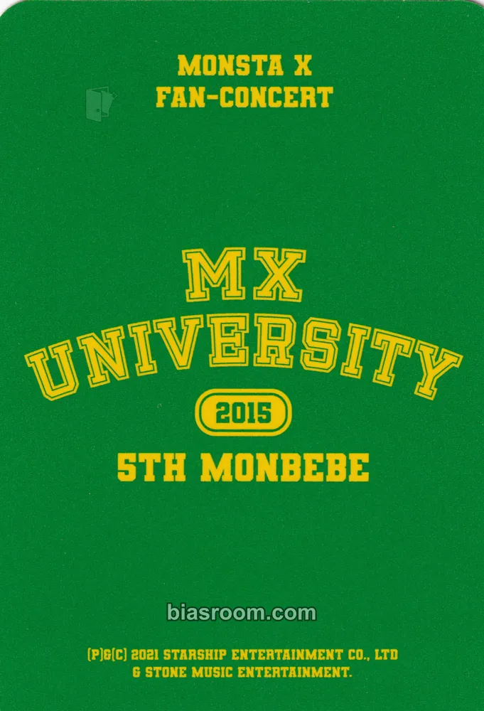 I.M 2021 FAN-CONCERT <MX UNIVERSITY> DVD / KiT Photocard - MONSTA
