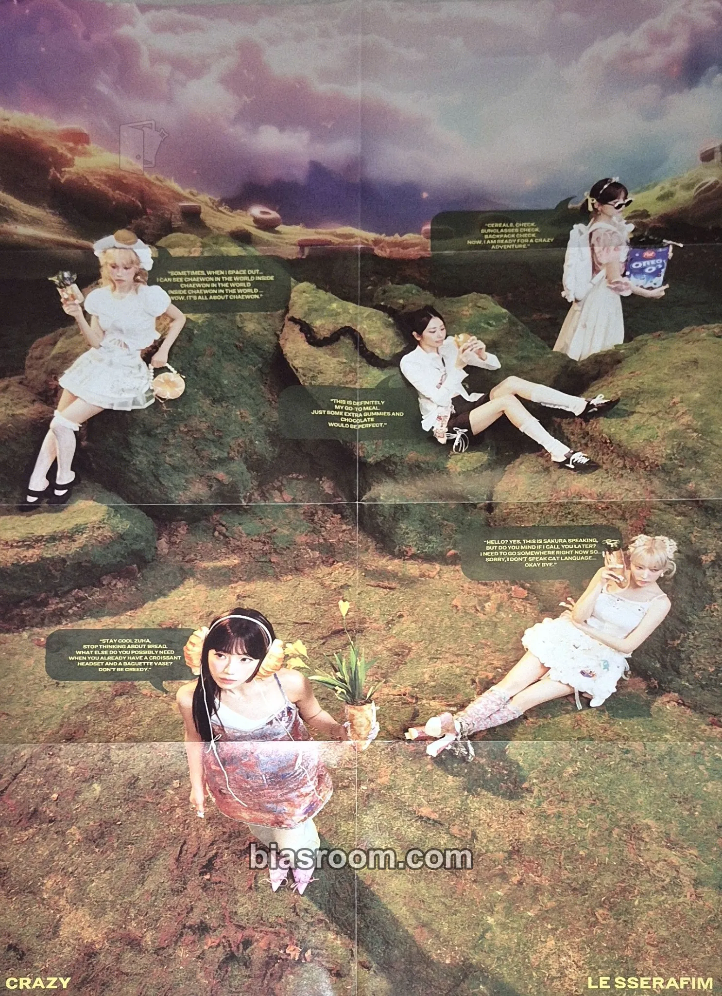 CRAZY Photocard - LE SSERAFIM - LE SSERAFIM K-pop photocard
