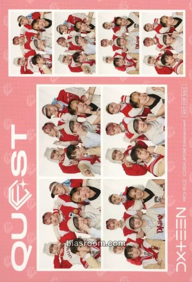 DXTEEN - Quest Album album inclusion sticker sheet limited edition B version