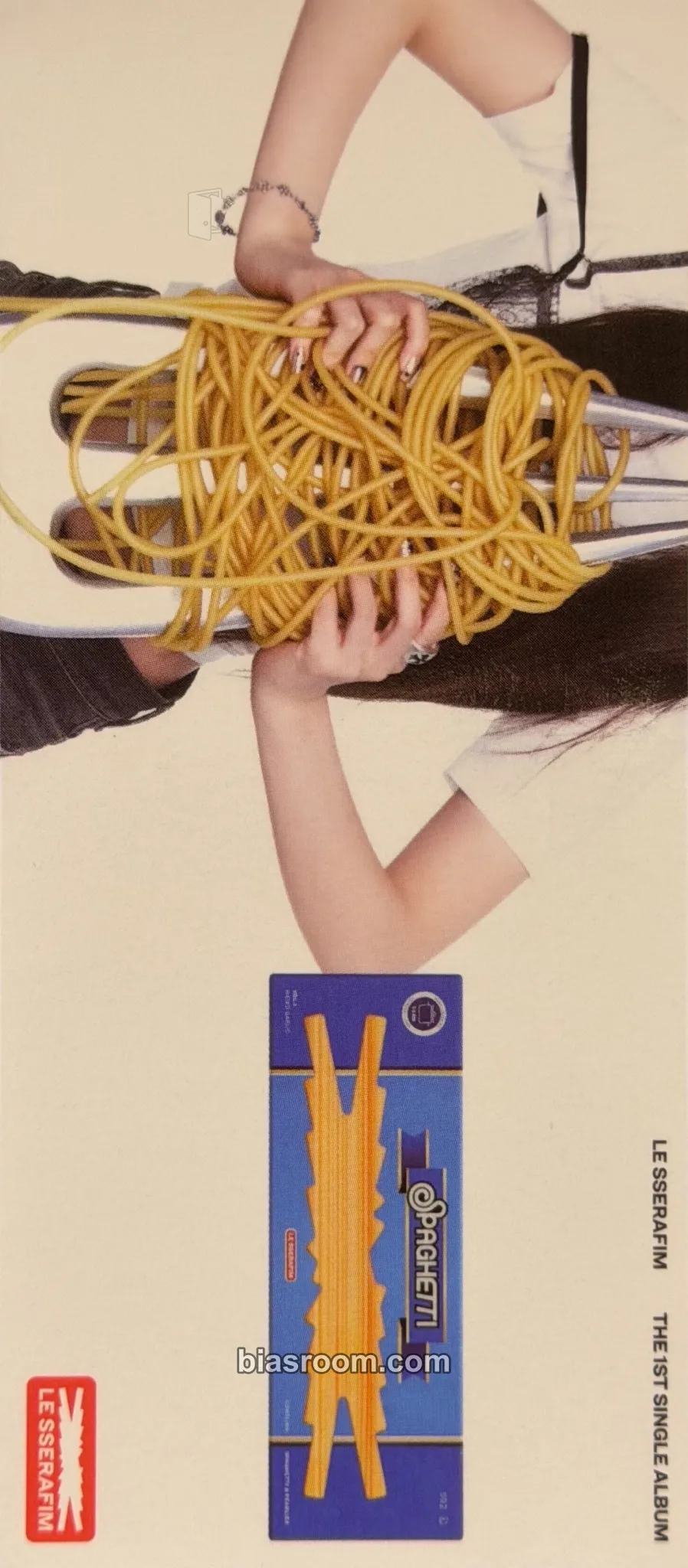 Kim Chaewon SPAGHETTI Photocard - LE SSERAFIM - LE SSERAFIM K-pop photocard