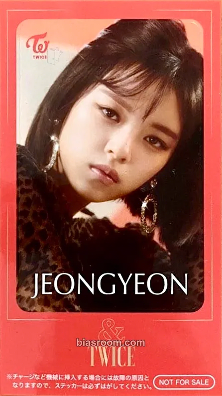 Jeongyeon &TWICE Photocard - TWICE - TWICE K-pop photocard