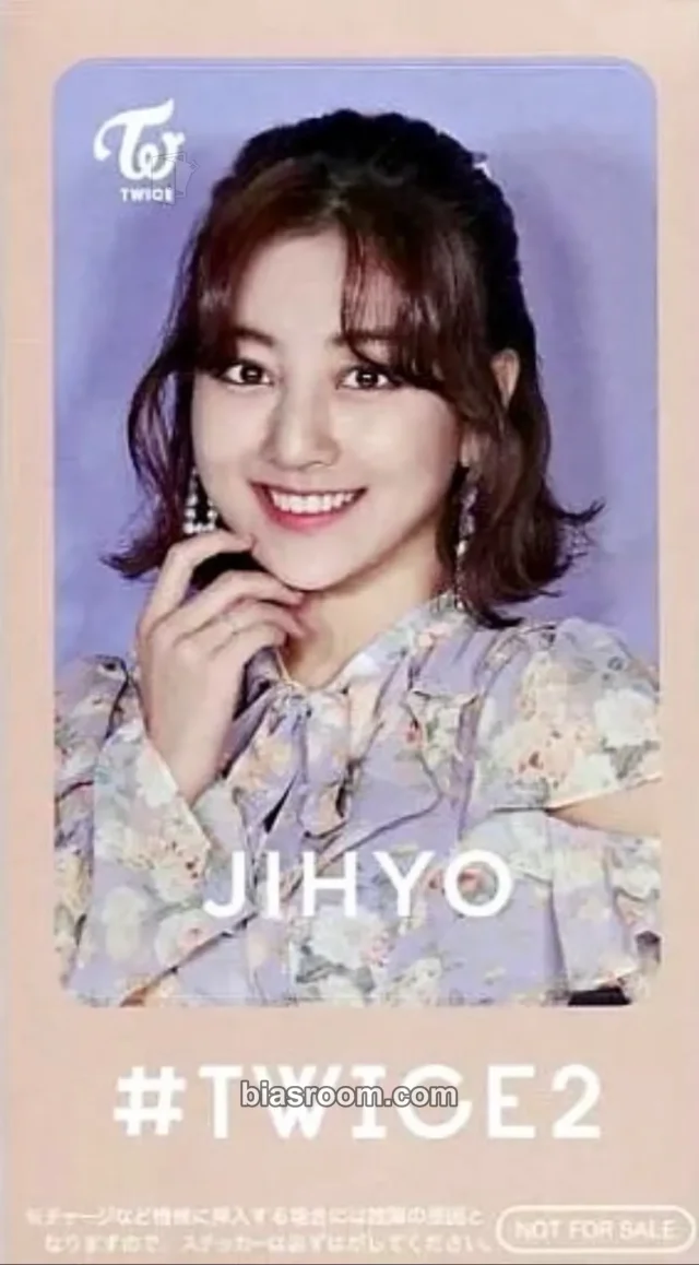 TWICE - Jihyo - #TWICE2 Album purchase benefit ic card sticker japan
