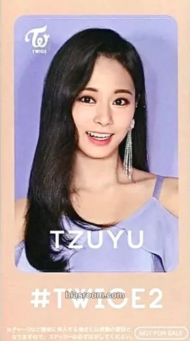 TWICE - Tzuyu - #TWICE2 Album ic card sticker purchase benefit japan