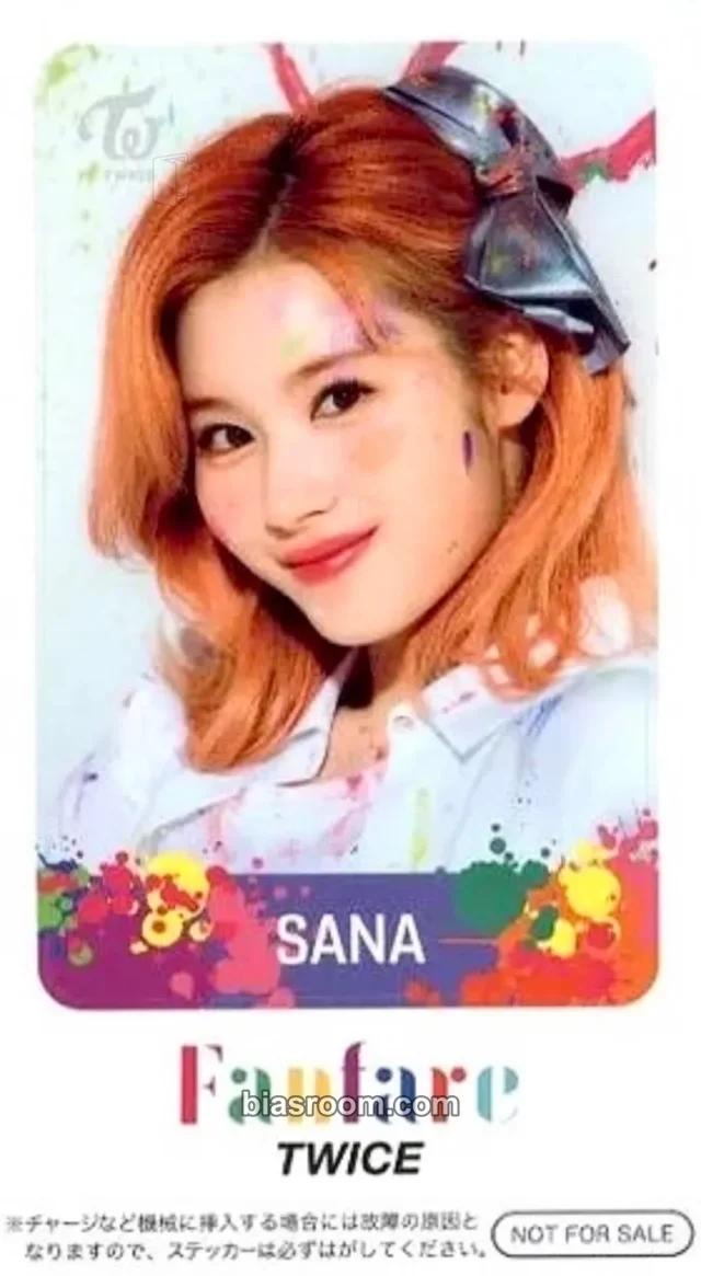 Sana TWICE Fanfare K-pop photocard