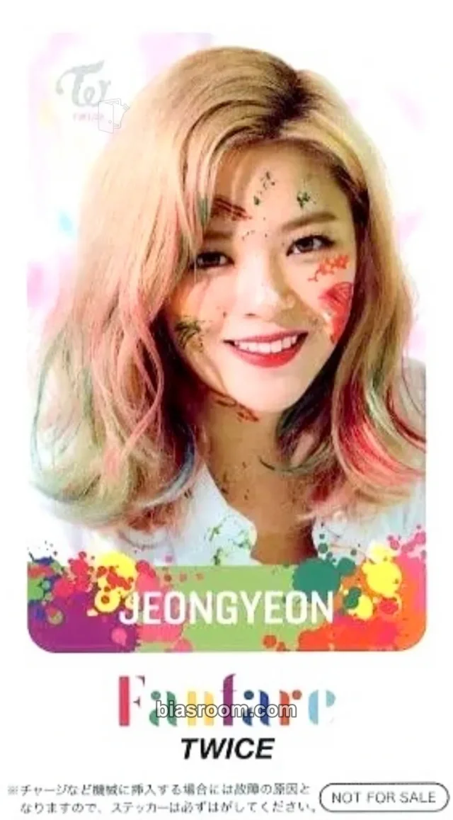 Jeongyeon TWICE Fanfare K-pop photocard