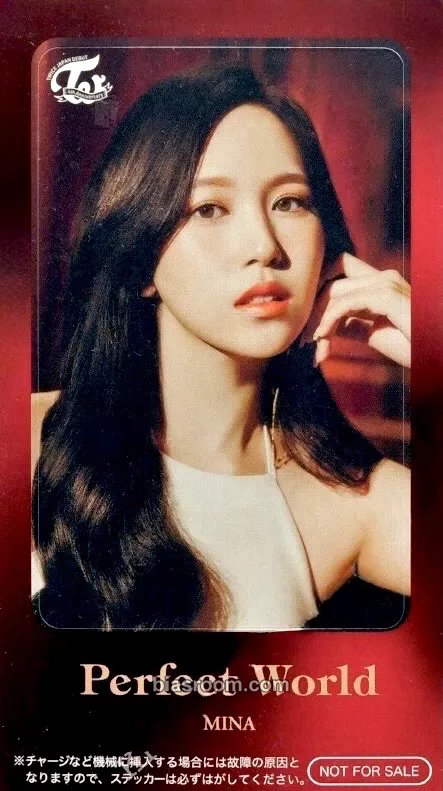 Mina Perfect World Photocard - TWICE - TWICE K-pop photocard