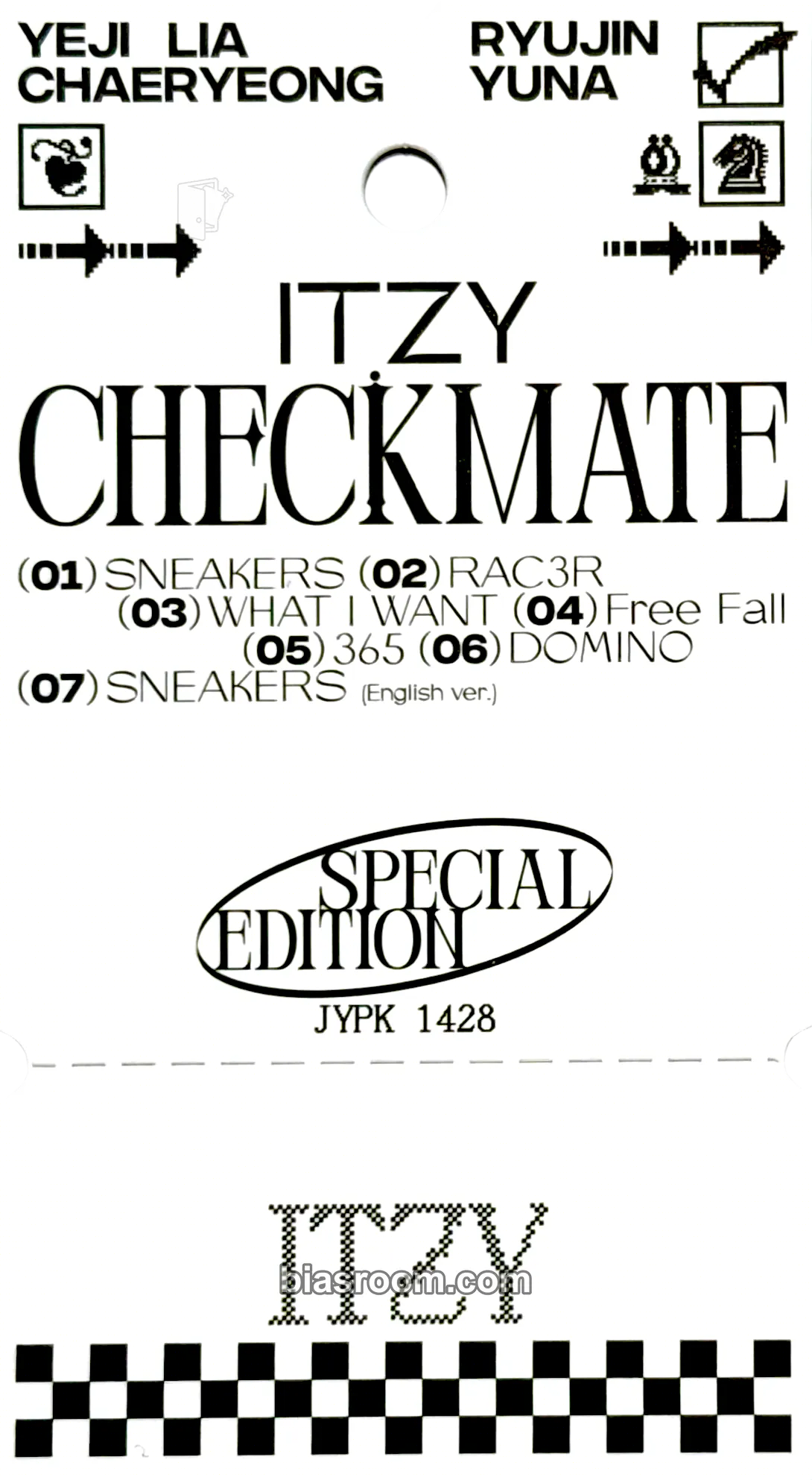 CHECKMATE Photocard - ITZY - ITZY K-pop photocard