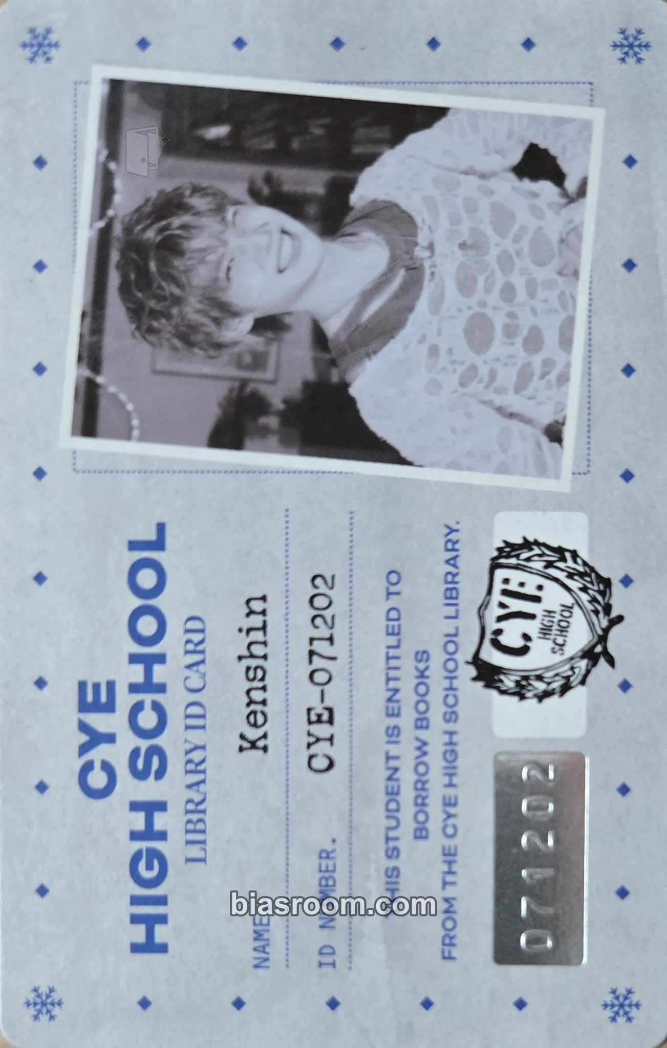 Kenshin Snowy Summer Photocard - CLOSE YOUR EYES - CLOSE YOUR EYES K-pop photocard