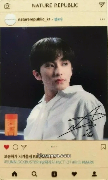 Mark NATURE REPUBLIC x NCT 127 Photocard - NCT 127 - NCT 127 K-pop photocard