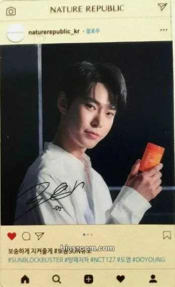 Doyoung NATURE REPUBLIC x NCT 127 Photocard - NCT 127 - NCT 127 K-pop photocard