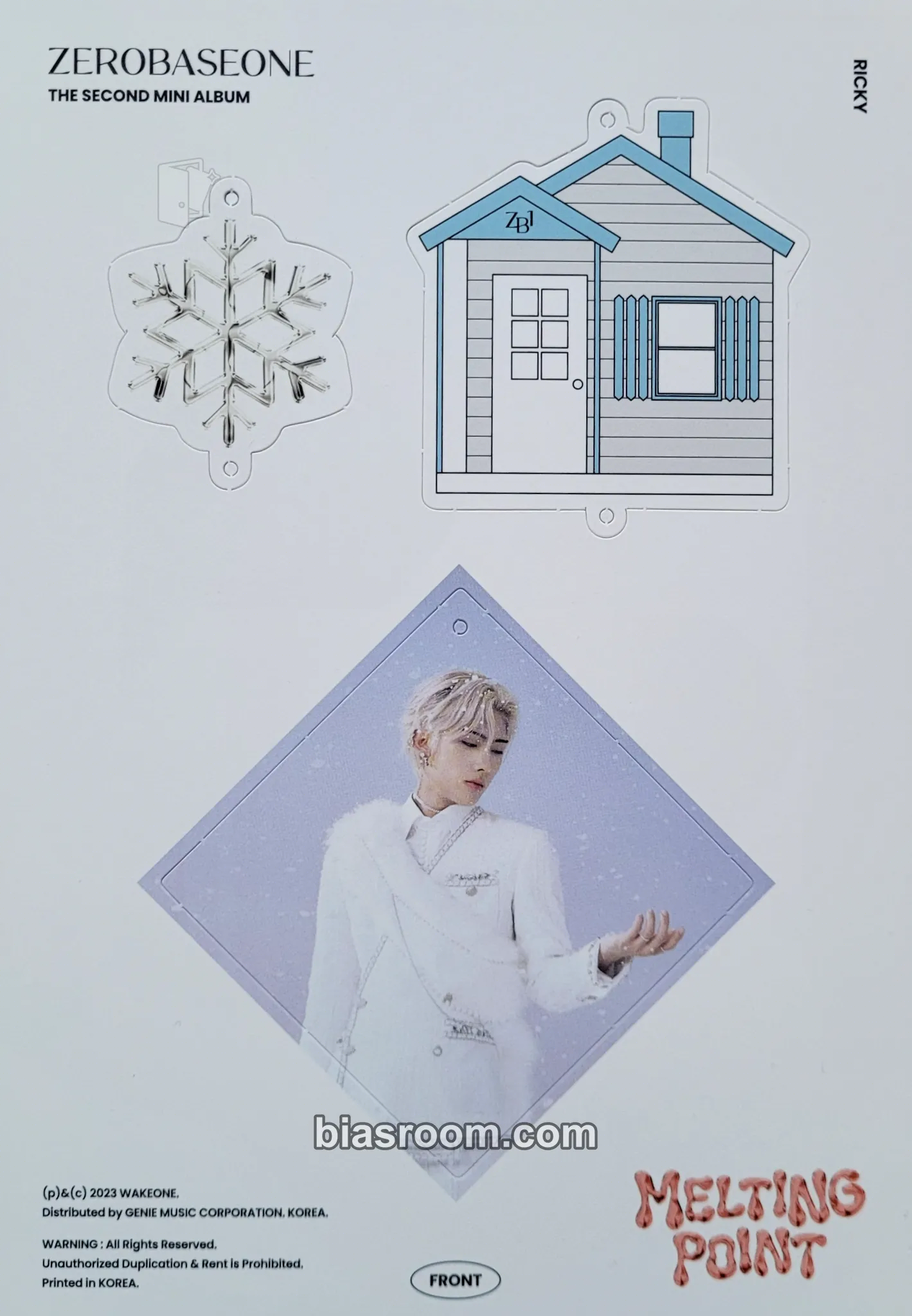 Ricky Melting Point Photocard - ZEROBASEONE - ZEROBASEONE K-pop photocard