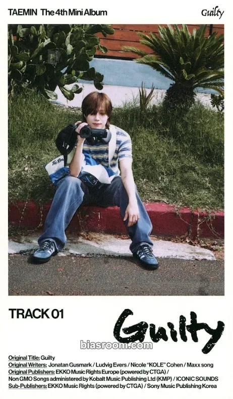Taemin Guilty - The 4th Mini Album Photocard - Taemin K-pop photocard