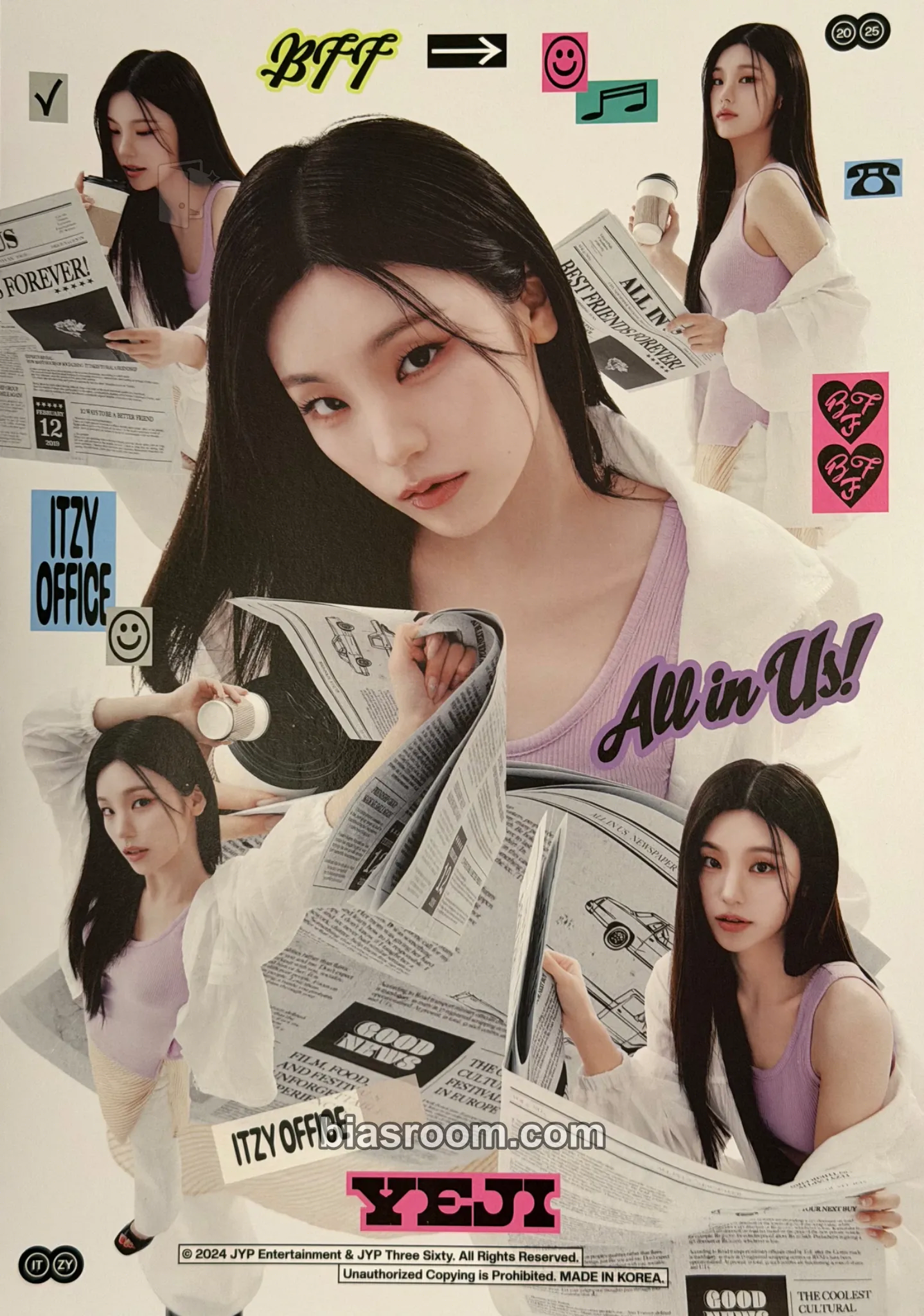 Yeji 2025: Best Friends Forever Season's Greetings Photocard - ITZY - ITZY K-pop photocard