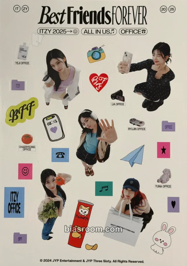 ITZY - Other season's greetings sticker set sticker sheet
