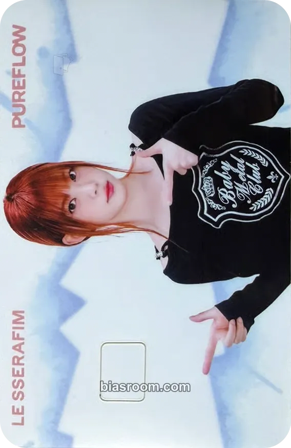 Hong Eunchae PUREFLOW pt.1 Photocard - LE SSERAFIM - LE SSERAFIM K-pop photocard