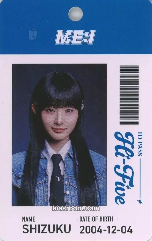 Shizuku Hi-Five Photocard - ME:I - ME:I K-pop photocard