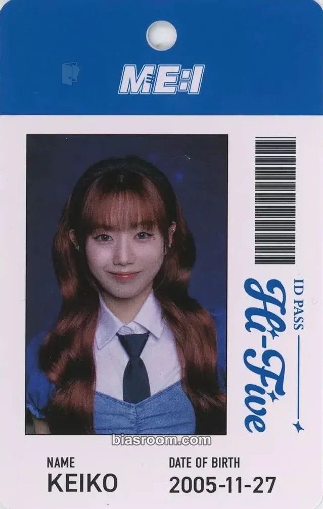 ME:I - Keiko - Hi-Five Album fanclub version id card purchase benefit me:i official store