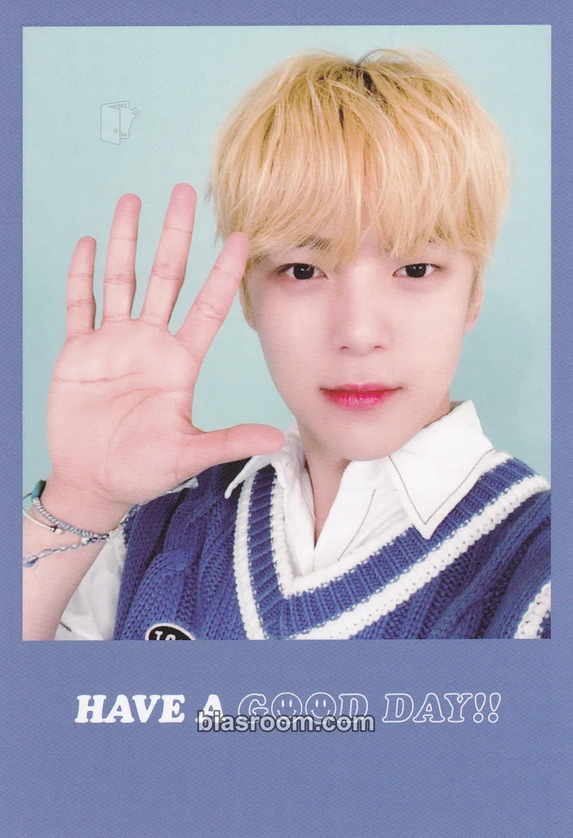Minhyuk 2021 Season's Greetings - Hi! Monbebe, have a good day! Photocard - MONSTA X - MONSTA X K-pop photocard