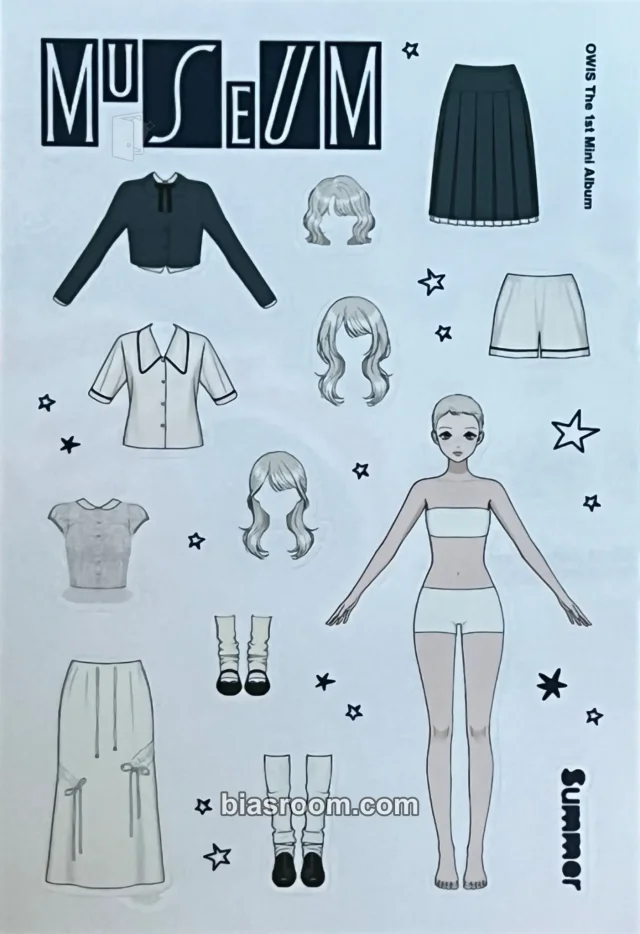 OWIS - Summer - MUSEUM Album sticker sheet album inclusion dream version
