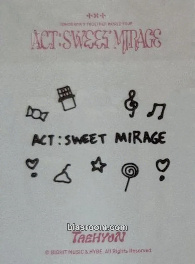 Taehyun Act: Sweet Mirage Photocard - TOMORROW X TOGETHER - TOMORROW X TOGETHER K-pop photocard