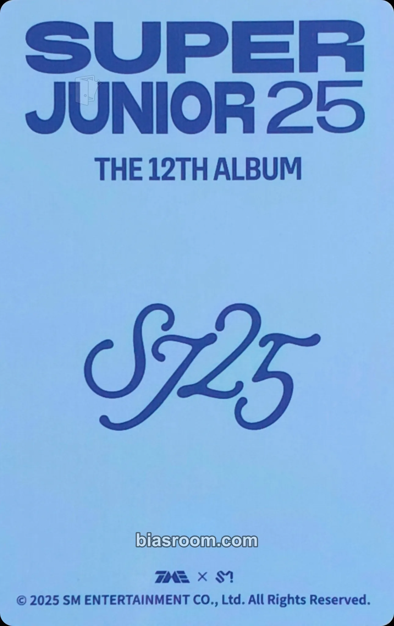 Eunhyuk Super Junior25 Photocard - SUPER JUNIOR | Bias Room