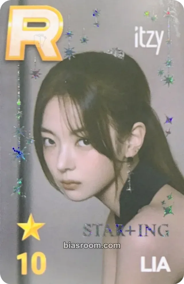 ITZY - Lia - GOLD Album superstar STAR+ING pvc card