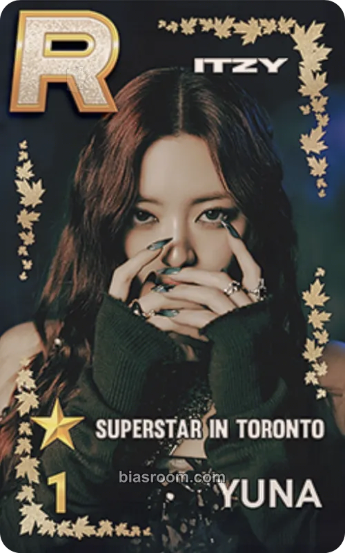 Yuna BORN TO BE Photocard - ITZY - ITZY K-pop photocard
