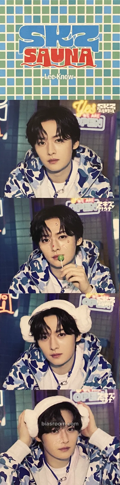 Lee Know SKZ Sauna - JYP Japan Pop-Up Store 2025 Photocard - Stray Kids - Stray Kids K-pop photocard