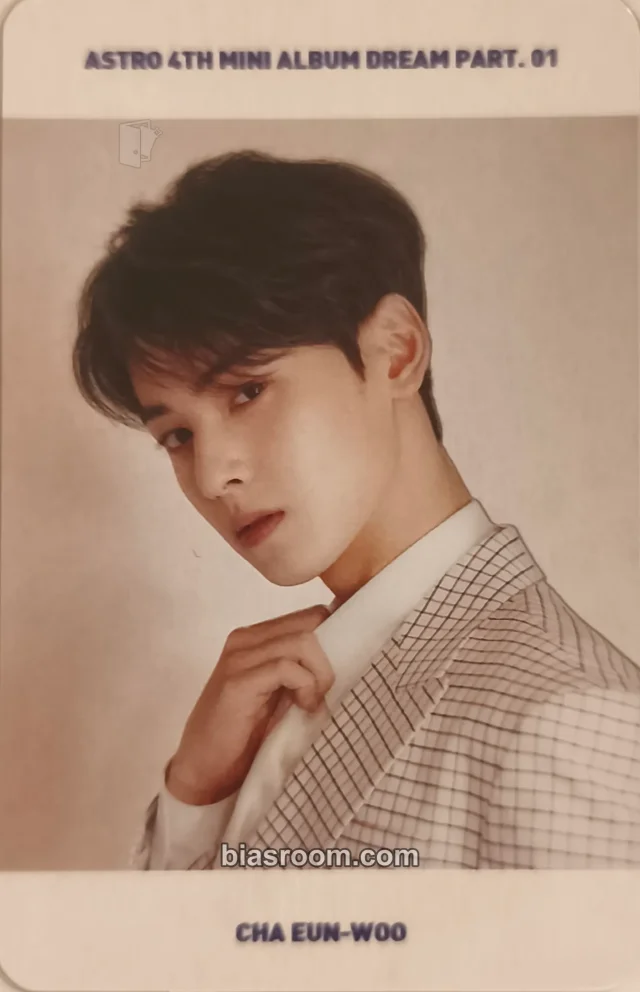 ASTRO - Cha Eunwoo - Dream Part.01 Album album photocard transparent