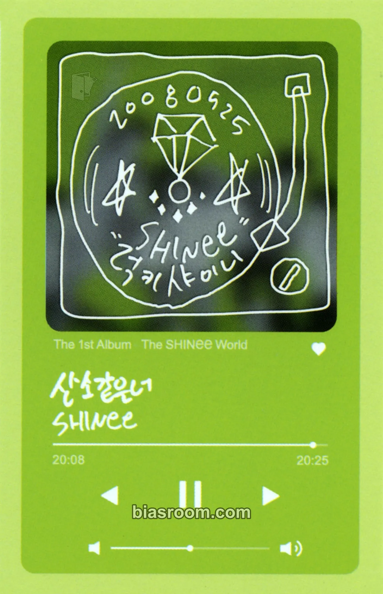Onew SHINee Anniversary Merch Photocard - SHINee - SHINee K-pop photocard