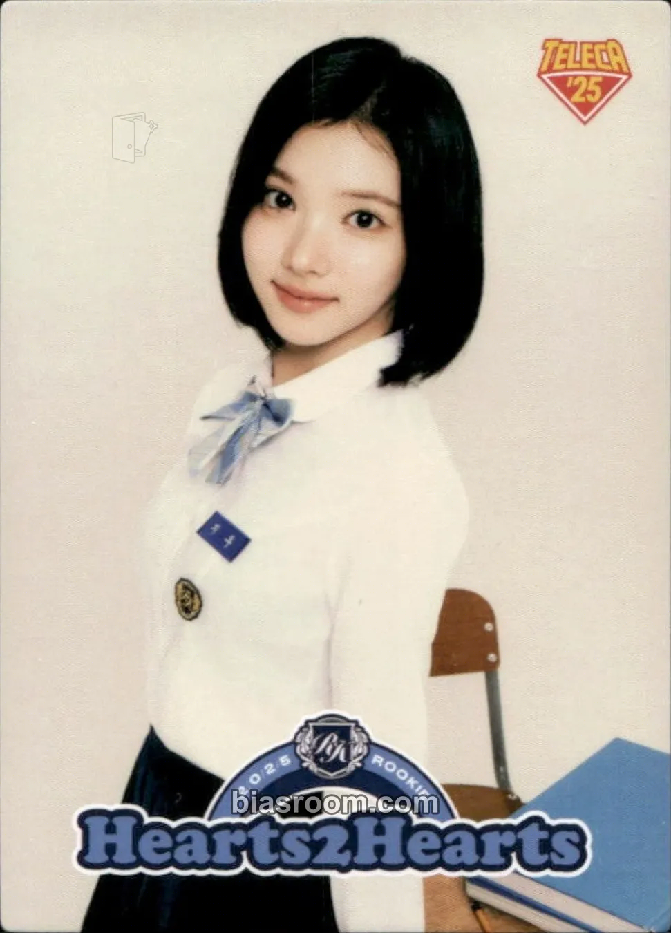 Jiwoo TELECA 2025 Kpop Rookie Photocard - Hearts2Hearts - Hearts2Hearts K-pop photocard