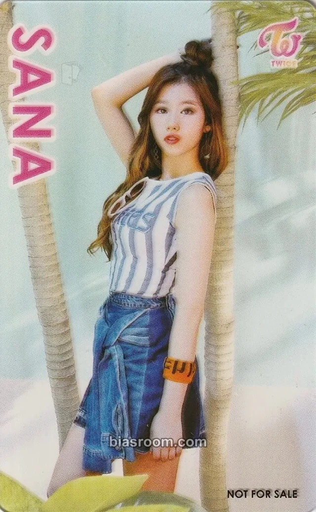 TWICE - Sana - #TWICE Album japan translucent lottery pvc card horizontal
