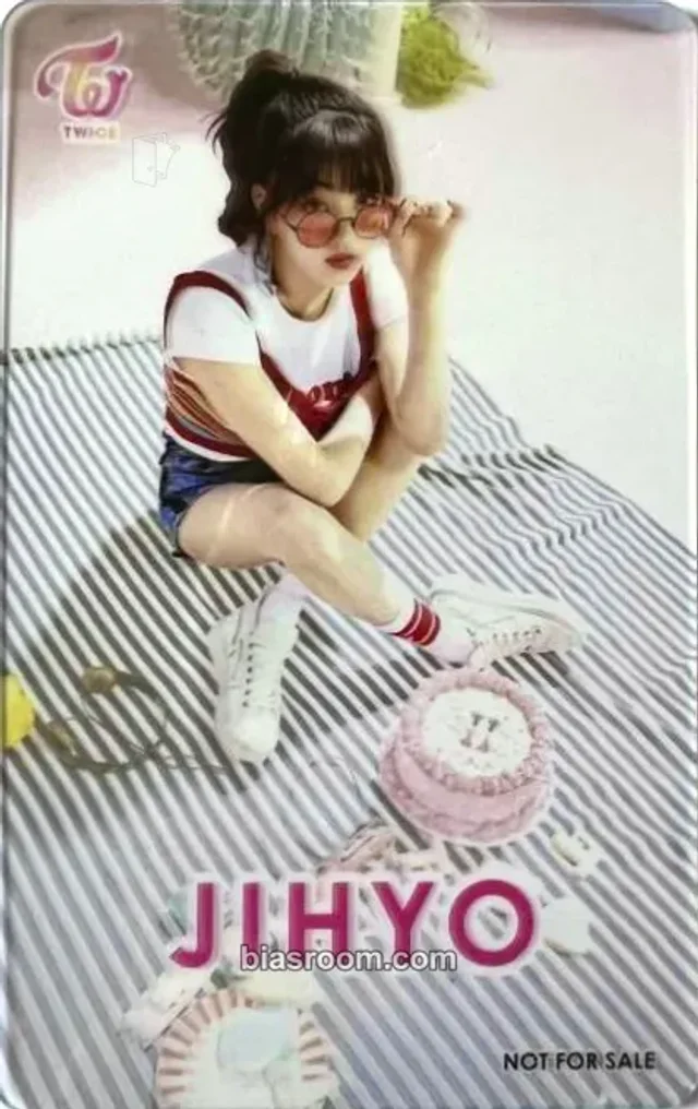 TWICE - Jihyo - #TWICE Album japan translucent lottery pvc card horizontal