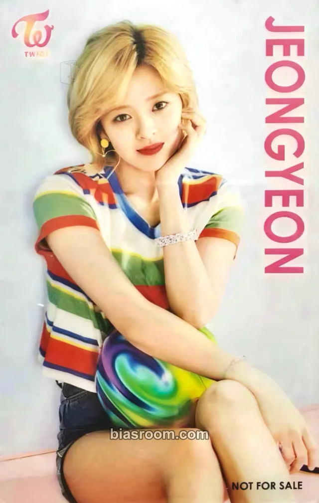 TWICE - Jeongyeon - #TWICE Album japan translucent lottery pvc card horizontal