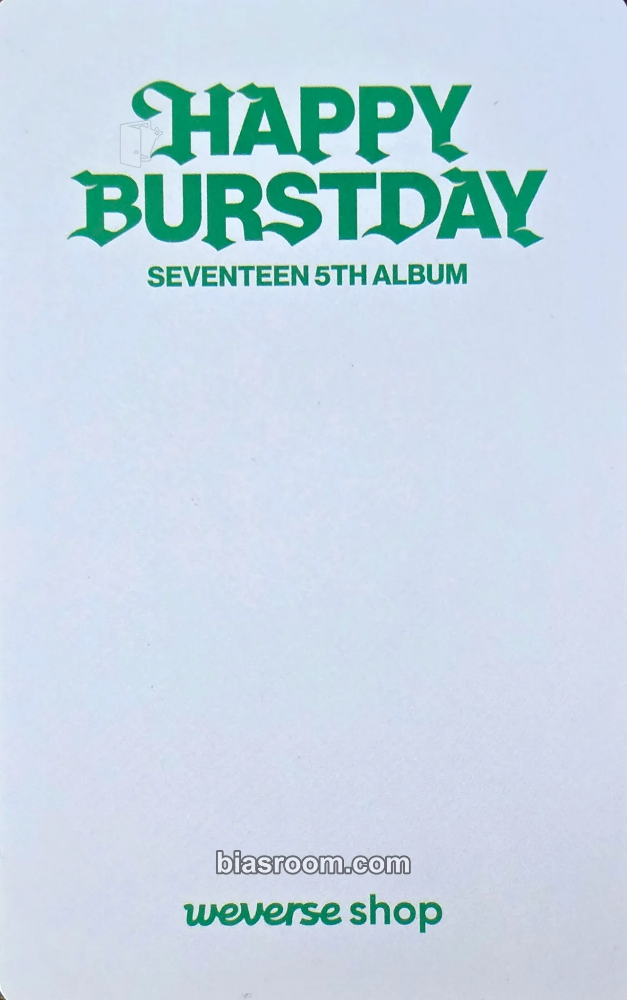 Mingyu HAPPY BURSTDAY Photocard - SEVENTEEN | Bias Room