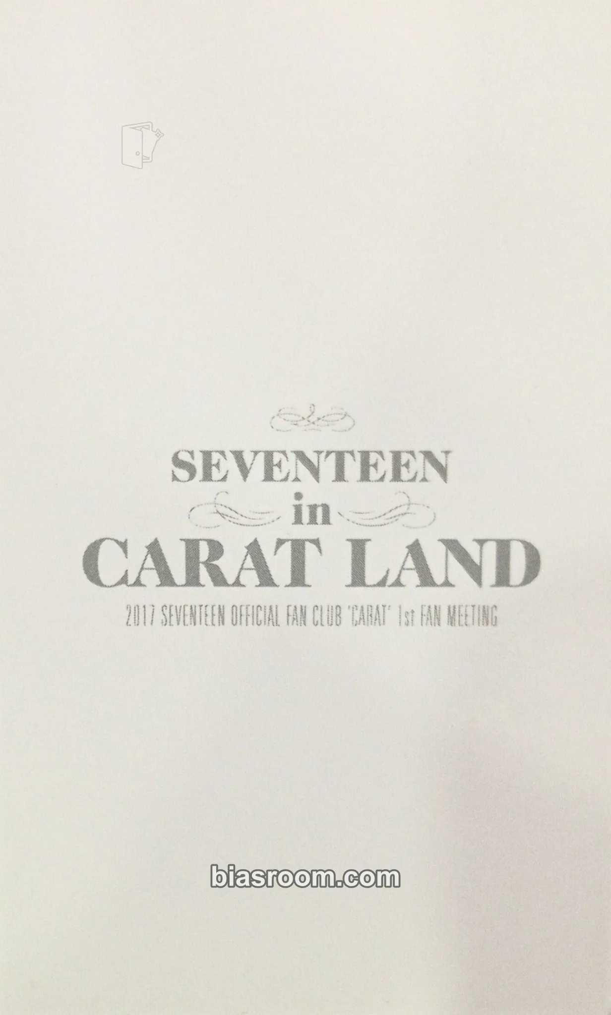 Wonwoo 2017 1ST SEVENTEEN IN CARAT LAND Photocard - SEVENTEEN