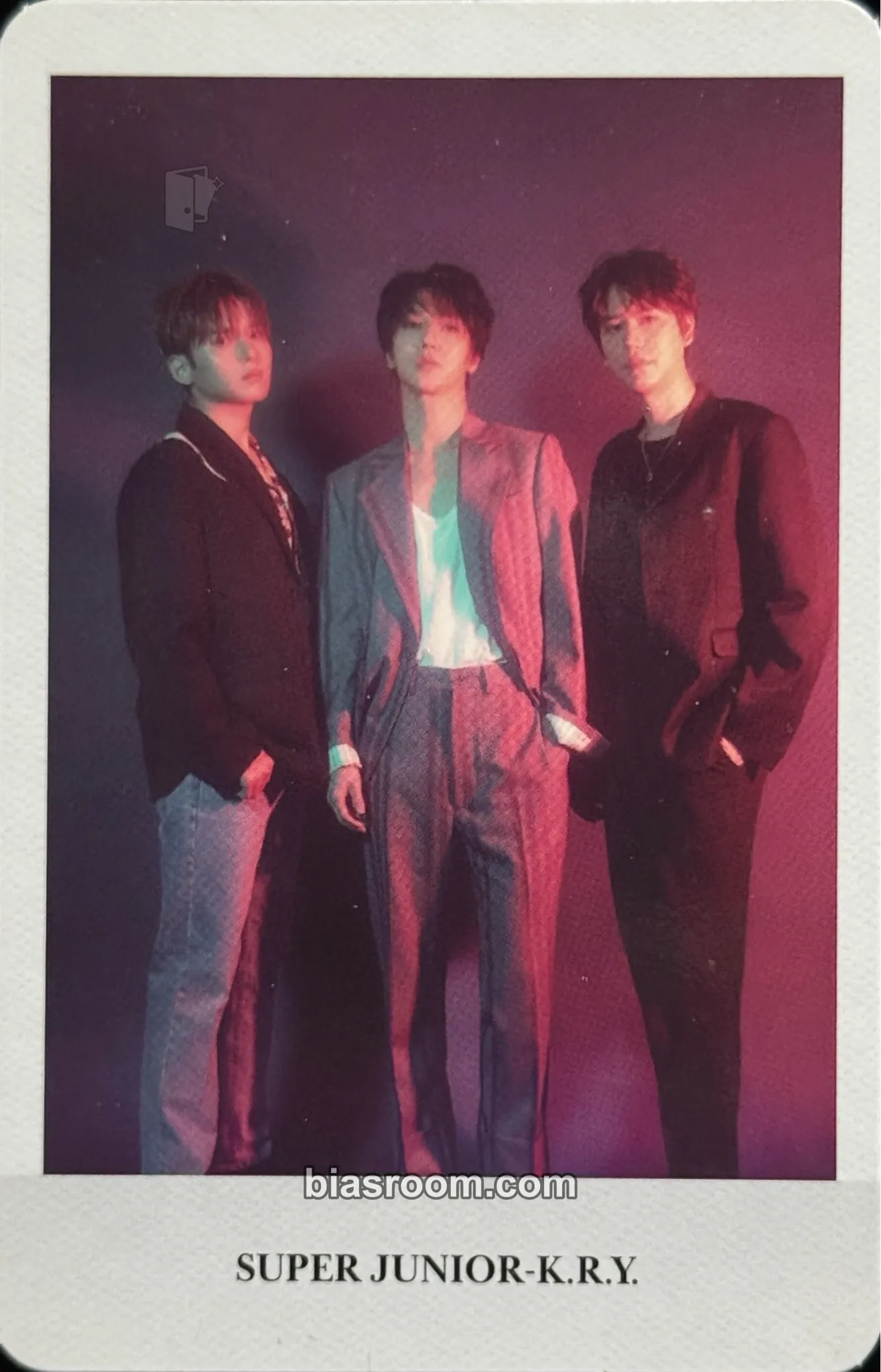 When We Were Us (K.R.Y. Unit) Photocard - SUPER JUNIOR - SUPER JUNIOR K-pop photocard