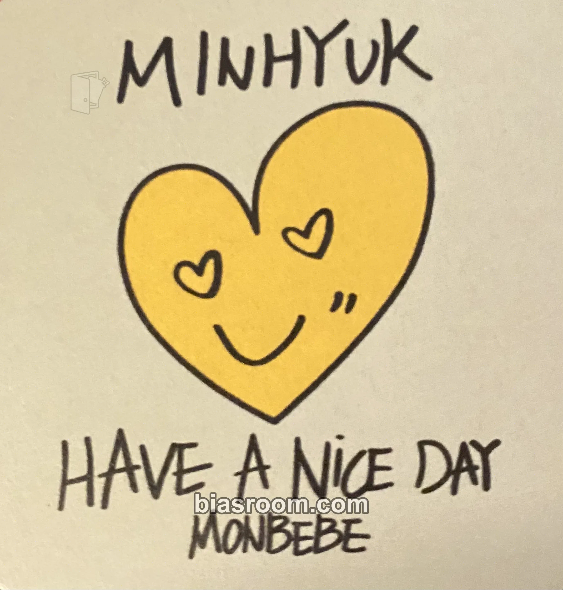 Minhyuk Unfold Photocard - MONSTA X - MONSTA X K-pop photocard