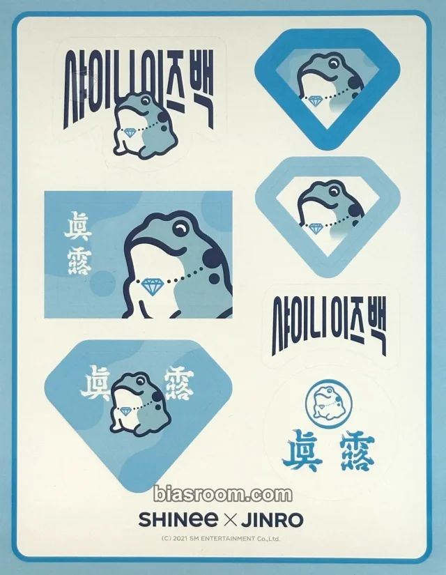 SHINee - SHINee X Jinro Event sticker sheet sticker set magnet and sticker set merch photocard brand collaboration jinro