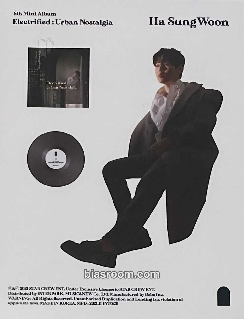 Ha Sung Woon Electrified : Urban Nostalgia Photocard - Ha Sung Woon K-pop photocard