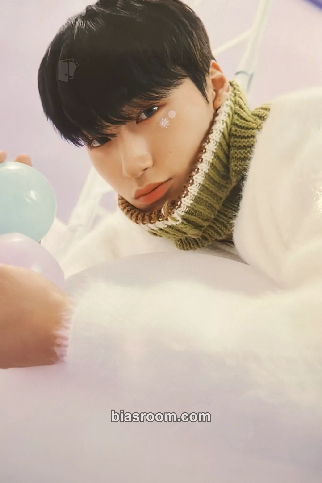 San 8M1S Snowman Factory Photocard - ATEEZ - ATEEZ K-pop photocard
