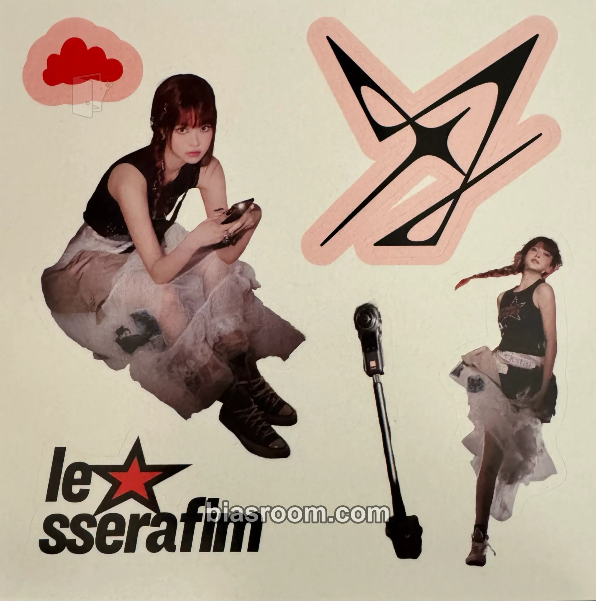 Hong Eunchae CRAZY Photocard - LE SSERAFIM - LE SSERAFIM K-pop photocard