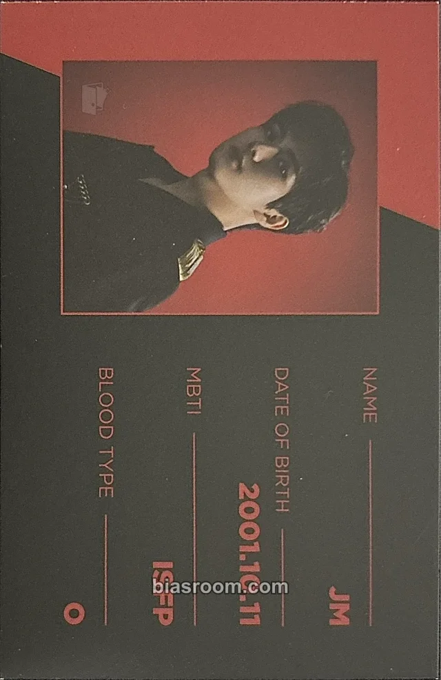 JustB - Siwoo - Just Burn Album album photocard id card