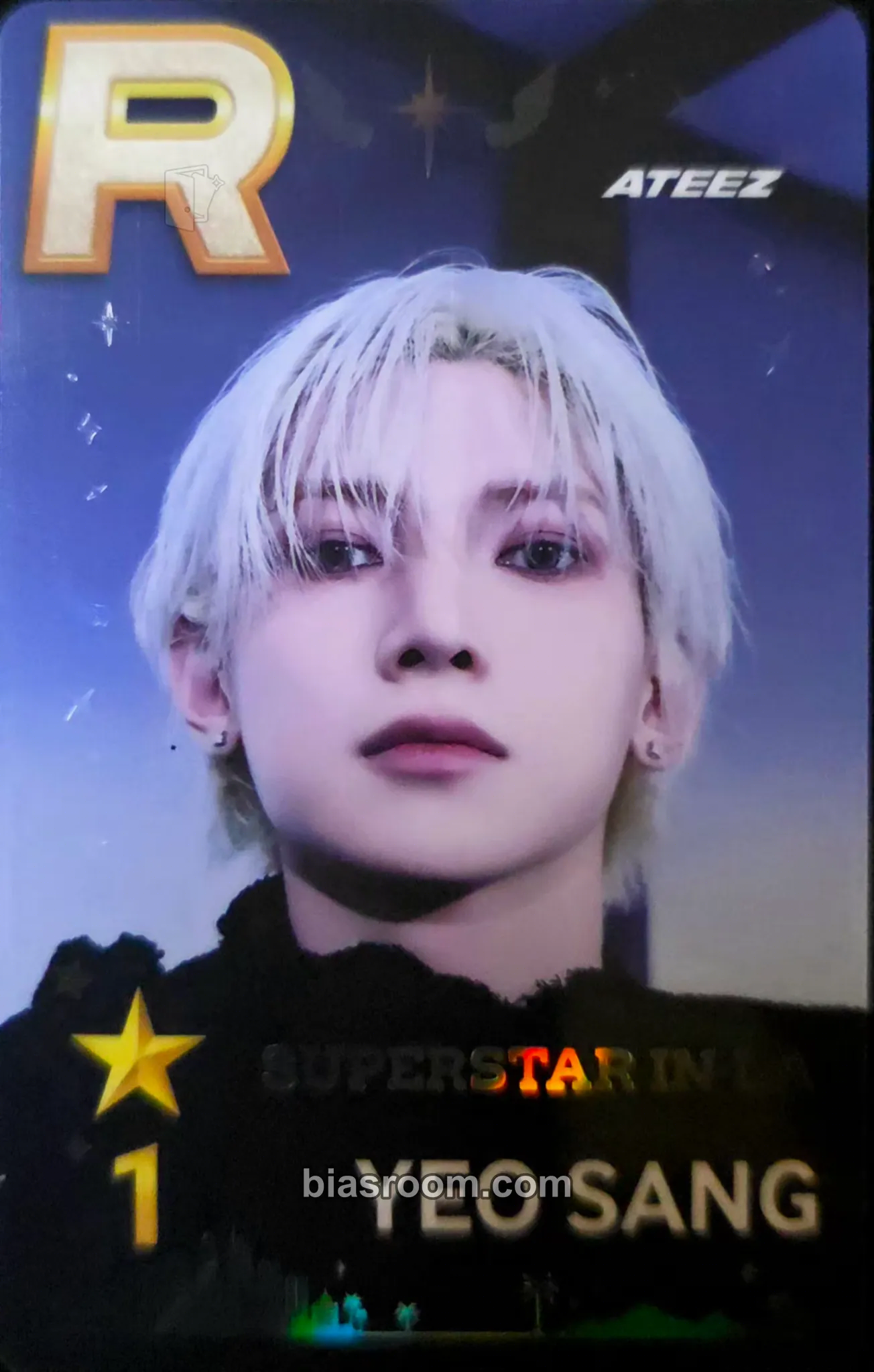 Yeosang SUPERSTAR × ATEEZ Photocard - ATEEZ - ATEEZ K-pop photocard