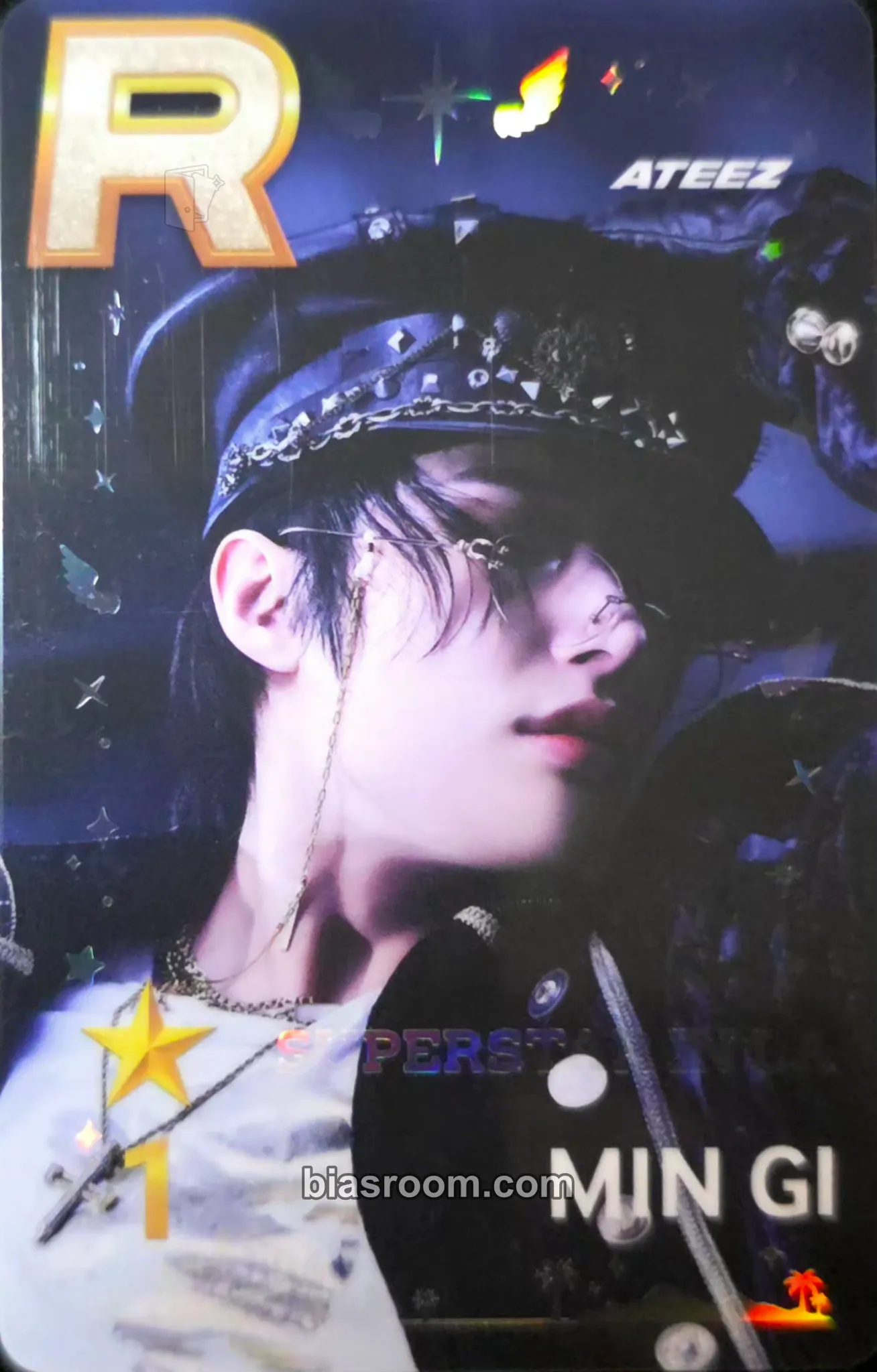 Mingi SUPERSTAR × ATEEZ Photocard - ATEEZ - ATEEZ K-pop photocard
